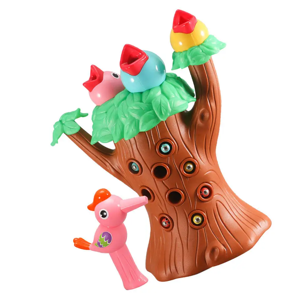 

1Set Woodpecker Catch Insects Interactive Educational Plaything for Kids Promotes Hand Eye Coordination Fun Parent