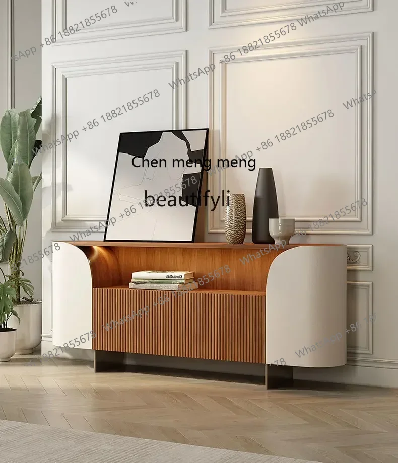 

CC182RR1 Скандинавский обеденный шкаф из цельного дерева, современный вход, итальянская вилла, гостиная, шкаф для хранения вещей