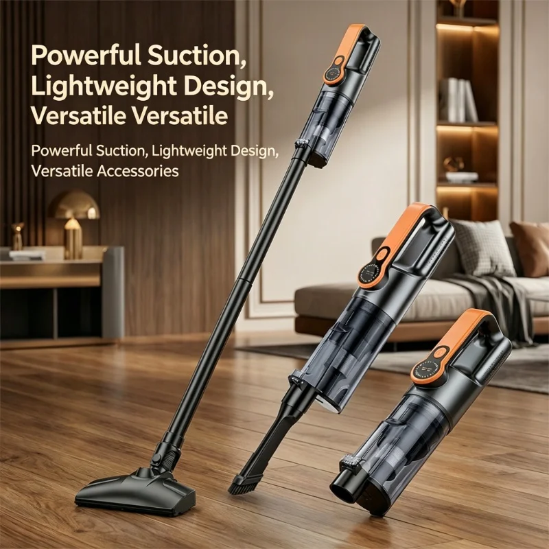 Multifunction Wireless Handheld car Vacuum Cordless Handheld LED lighting Chargeable Auto Vacuum for Home & Car Mini Cleaner