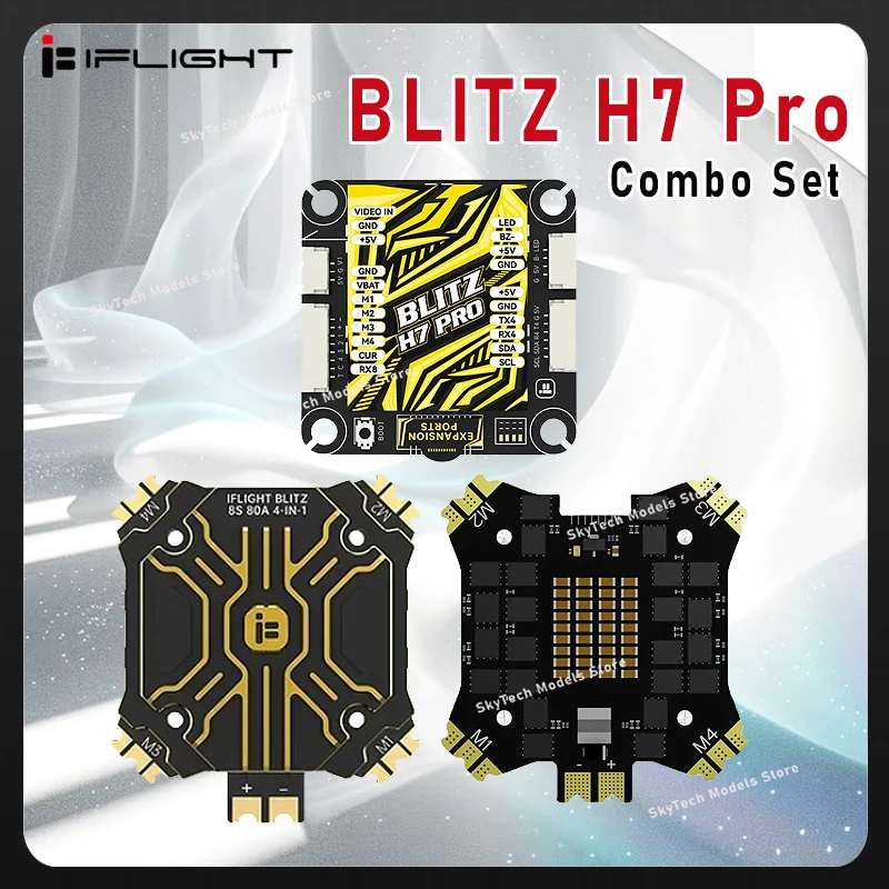 

Комбинированный набор iFlight BLITZ H7 Pro с BLITZ E80 Pro 4-в-1 ESC (с алюминиевой крышкой с ЧПУ или без алюминиевой крышкой с ЧПУ) для деталей FPV