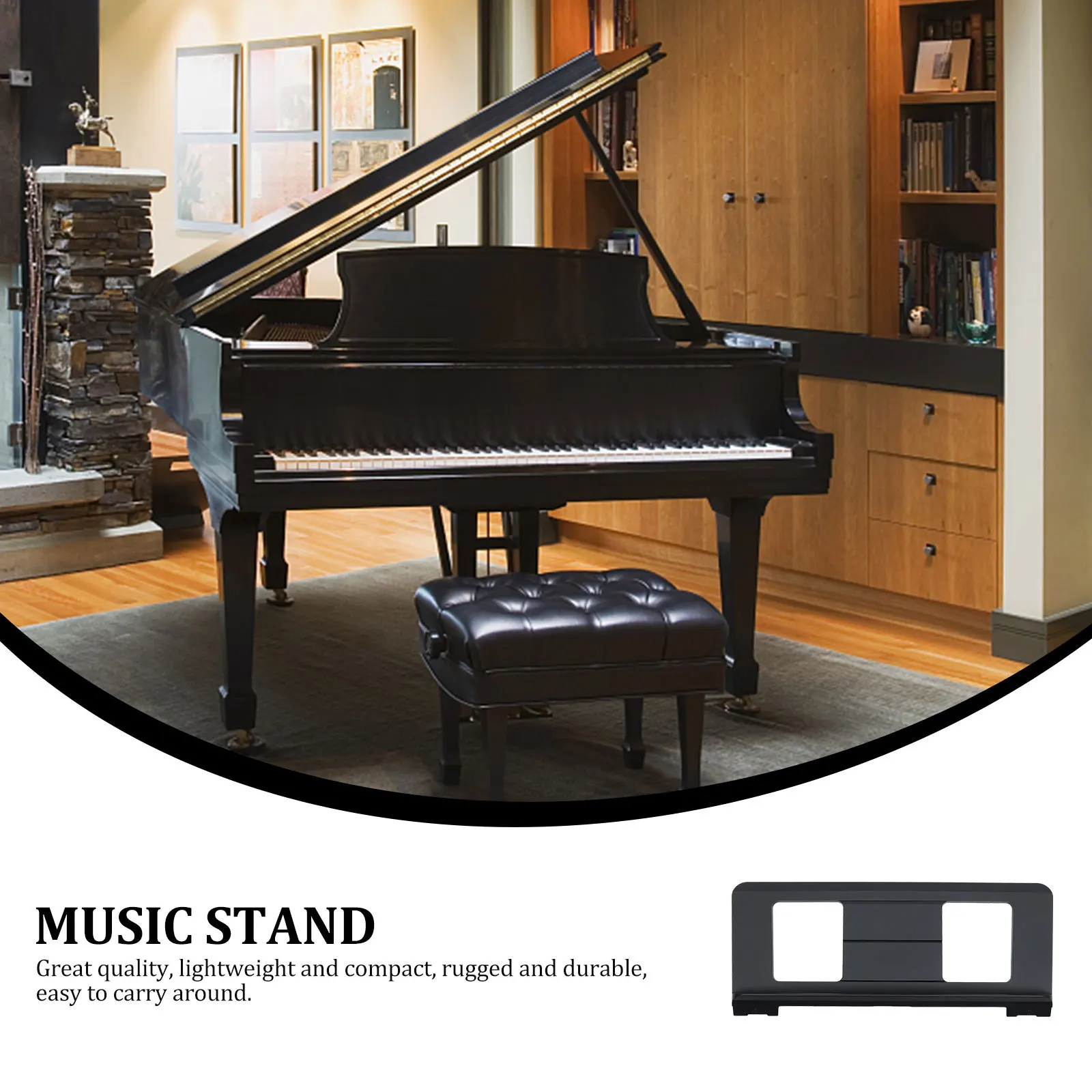 

Music Stand For Keyboard Electric Piano Sheet Rack Thickened Plastic Score Holder Portable Folding Stand For Guitar Instrument