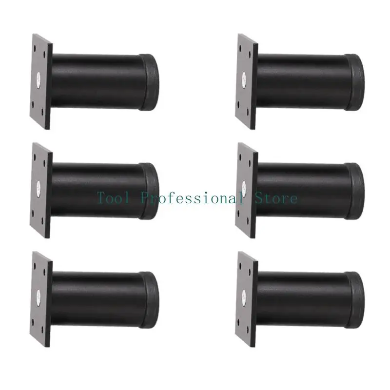 57QF Pack Of 6 Firm Metal Furniture Supports 6cm Height Adjustable For low maintenance And Space Saving