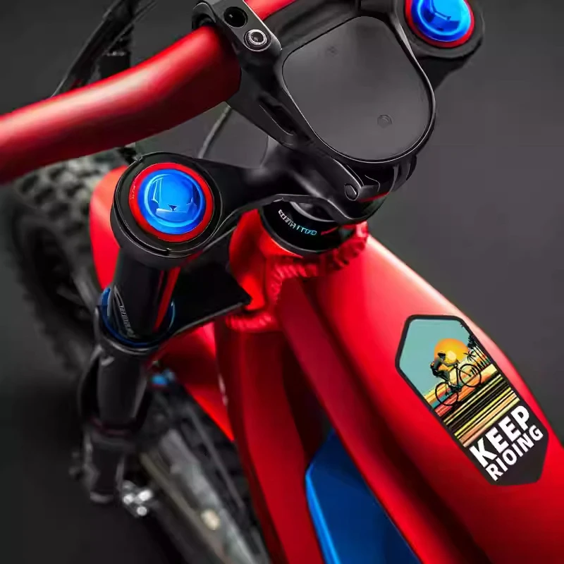 

2 PCS Bike E-Bike Motorcycle Frame Stickers Bicycle Top Tube Waterproof Decals Bicycle Motorcycle Decorative Frame