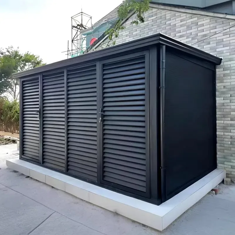 Outdoor Storage Locker Waterproof Corrosion Resistant for Garden Shed House Easy Assembly Lockable Cabinet