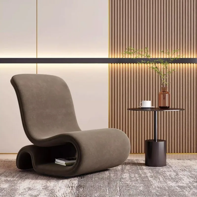 

Nordic modern single sofa chair Italian light luxury living room balcony designer personalized creative special-shaped leisure