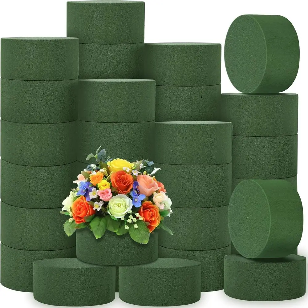 

DIY 36-Piece Floral Foam Blocks Kit for Green Wet or Dry Arrangements, Ideal for Weddings and Parties
