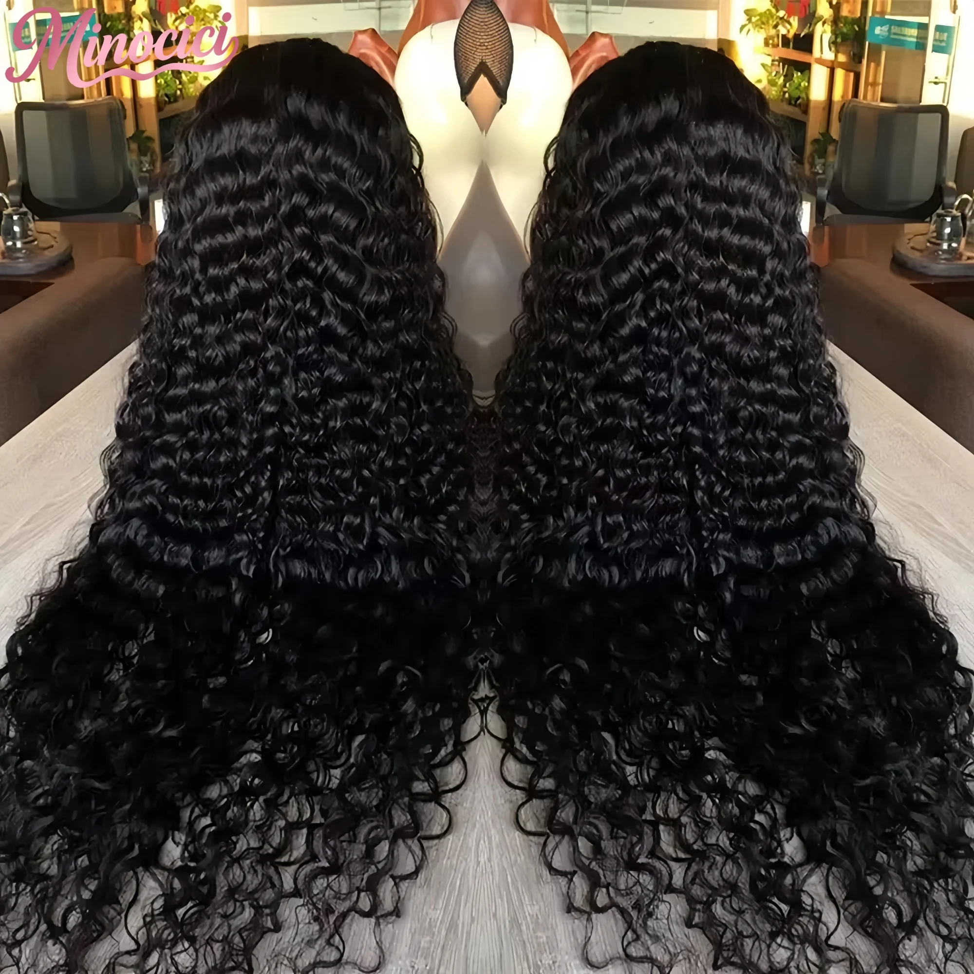 

13x6 Hd Lace Frontal Curly Wig Human Hair 250 Density Deep Wave 13x4 HD Transparent Lace Front Human Hair 4x4 Glueless Wig Human Hair Ready To Wear For Women
