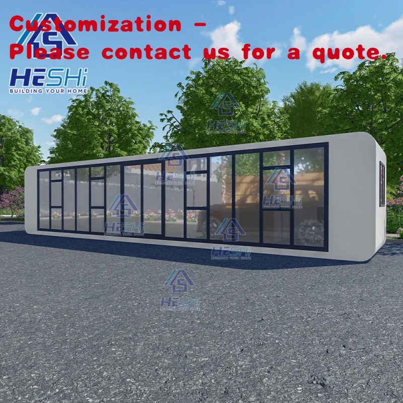 

custom.Custom Prefab Modern Cabin House Steel Structure Prefabricated Portable 20Ft 40Ft Office Pod Outdoor Containe