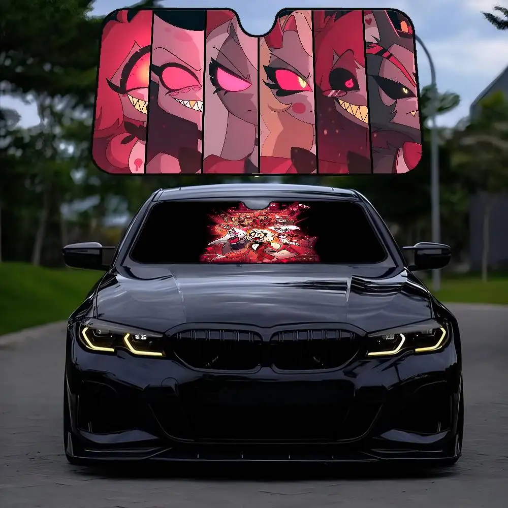 

H-Hazbin солнцезащитный козырек на лобовое стекло отеля, индивидуальная алюминиевая фольга, крышка на лобовое стекло автомобиля, солнцезащитная занавеска