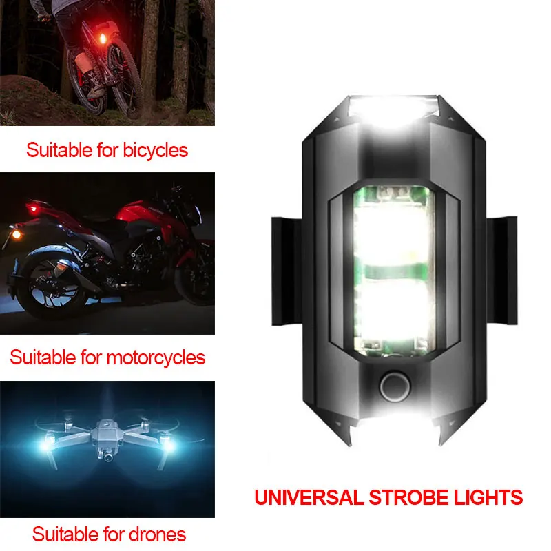 Bicycle Flashing Taillight Motorcycle Bike Drones Aircraft Light Model Remote Control Car Warning Lamp Electric scooter Rear