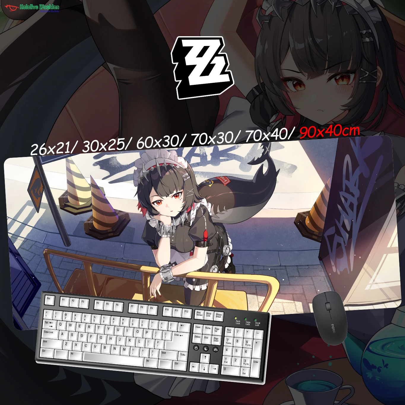 Ellen Joe Mouse Pad Zenless Zone Zero Mat Keyboard Pad Game Flat Mousepad Desk Mat Accessory Gaming Office Computer Work