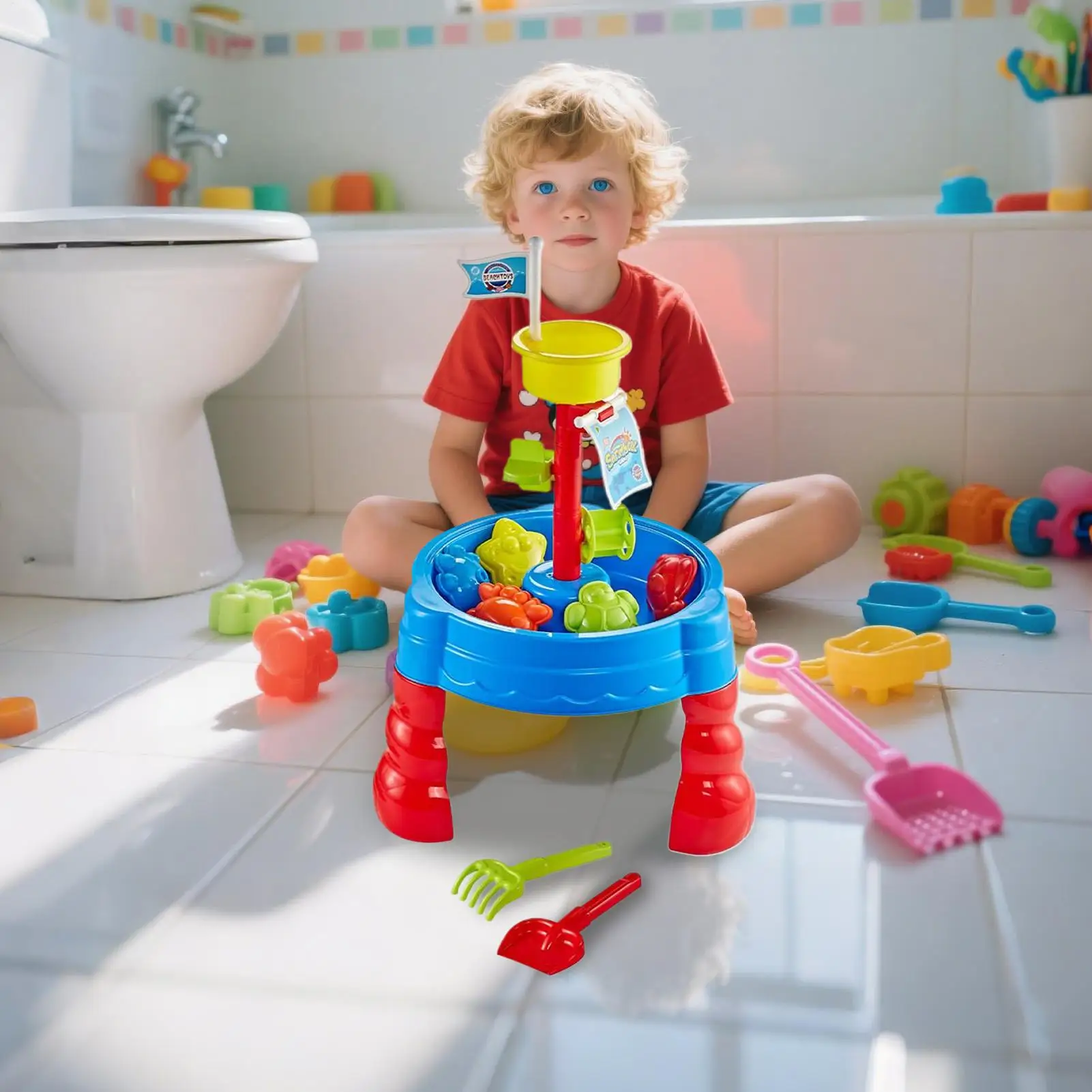 

Песочный стол, игровой стол для воды, уличный игрушечный центр активности для детей, девочек, лужайка, сад, задний двор, пляж, патио, игровая зона