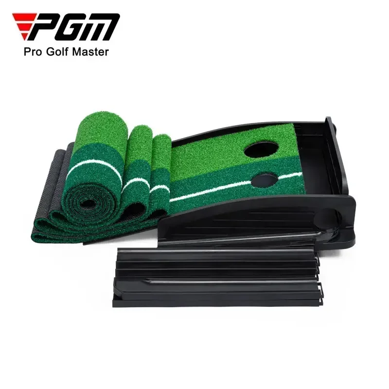 pgm-golf-removable-putting-exerciser-portable-golf-practice-mat-office-home-mini-green-outdoor-and-indoor-training-set-tl035-new