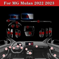 Car Interior Dashboard Navigation Automotive Interior Screen Protective Film TPU Anti-Scratch Sticker For MG Mulan MG4 2022 2023