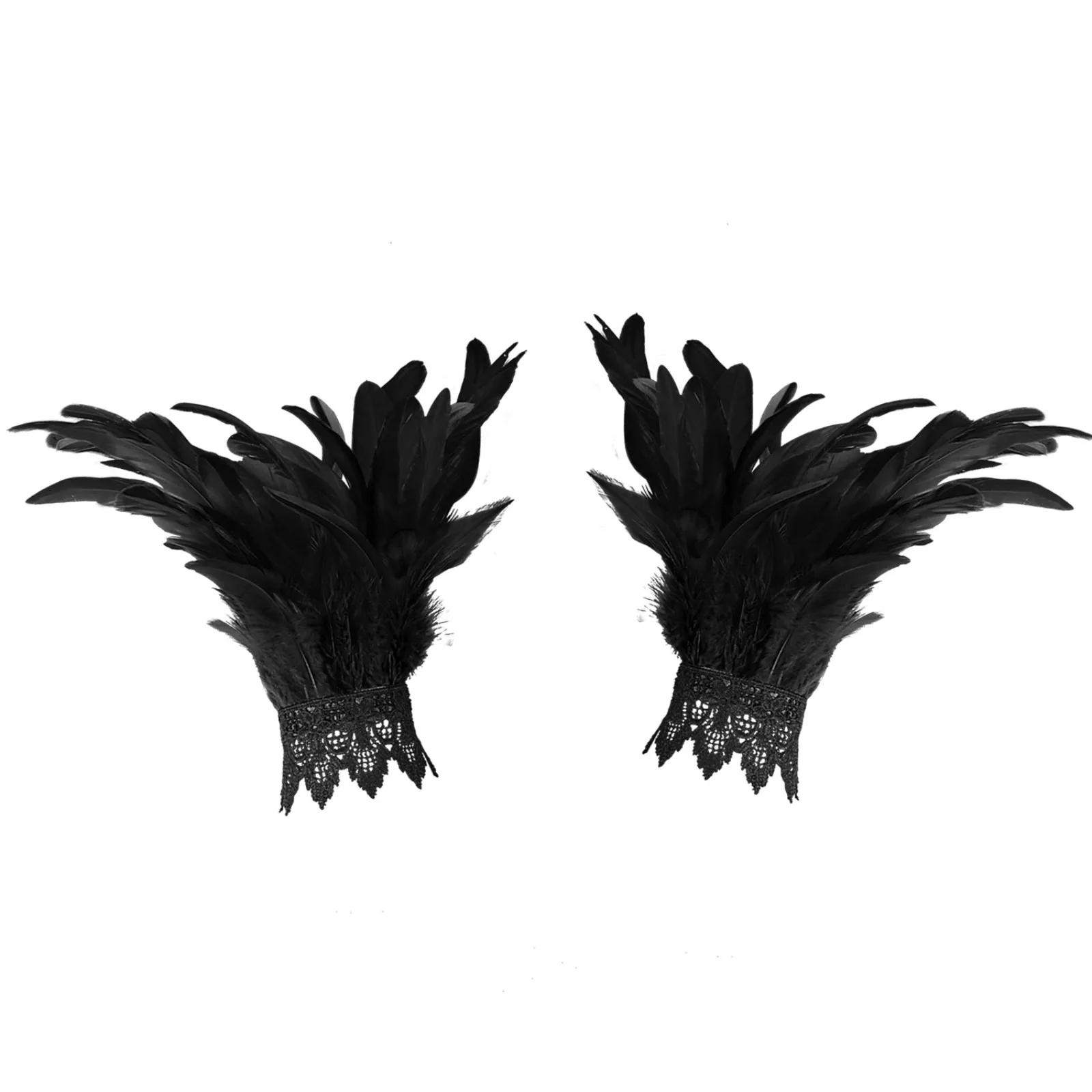 Women Feather Cuffs Fur Soft Feather Wrist Cuffs Women Feather Bracelet Fur Cuff Accessories Festival Show Dance