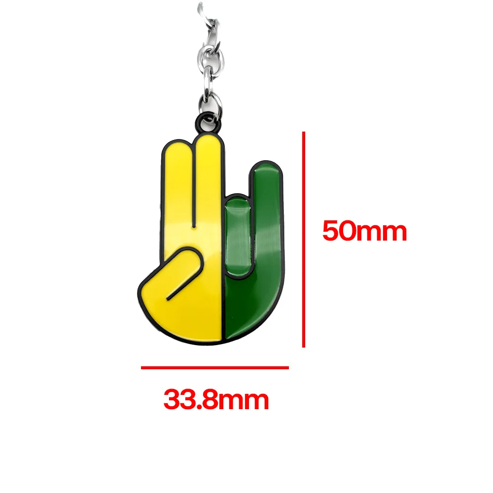 JDM Styling Cactus Shape Metal 3D Key Ring Car Keychain Keyring Chains Car Accessories Husband Children Gift