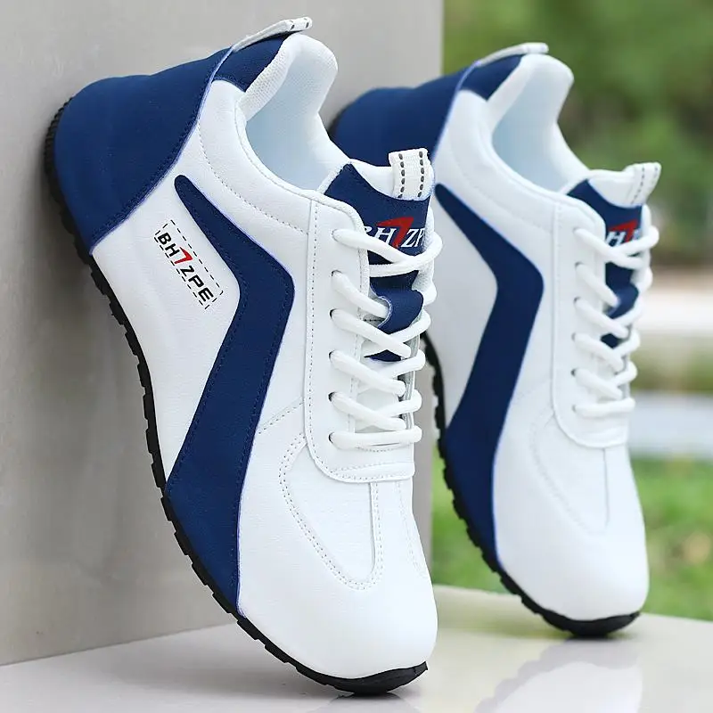 

Men's Autumn Winter Fleece Lined Leather Sport Casual Shoes Waterproof Running Low Top Dad Trendy Shoes Soft Bottom