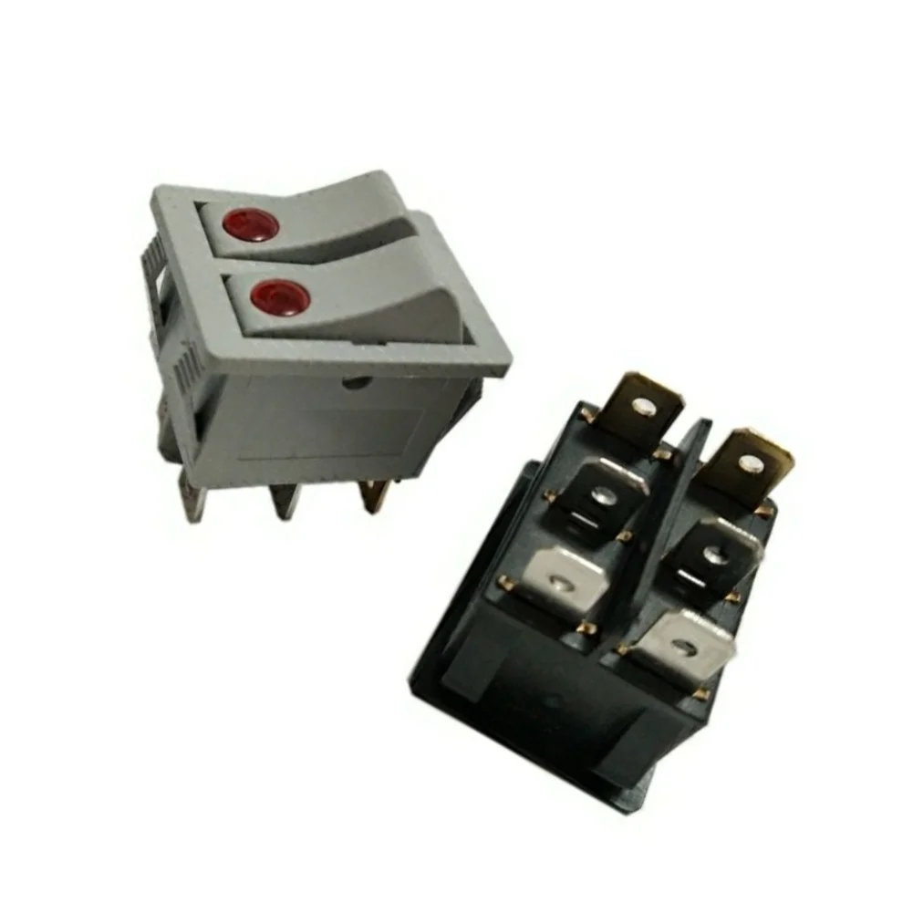 250V 16A 5-Piece Rocker Switch Set On-Off Functionality for Oil Heater Systems and AC Load Control Applications
