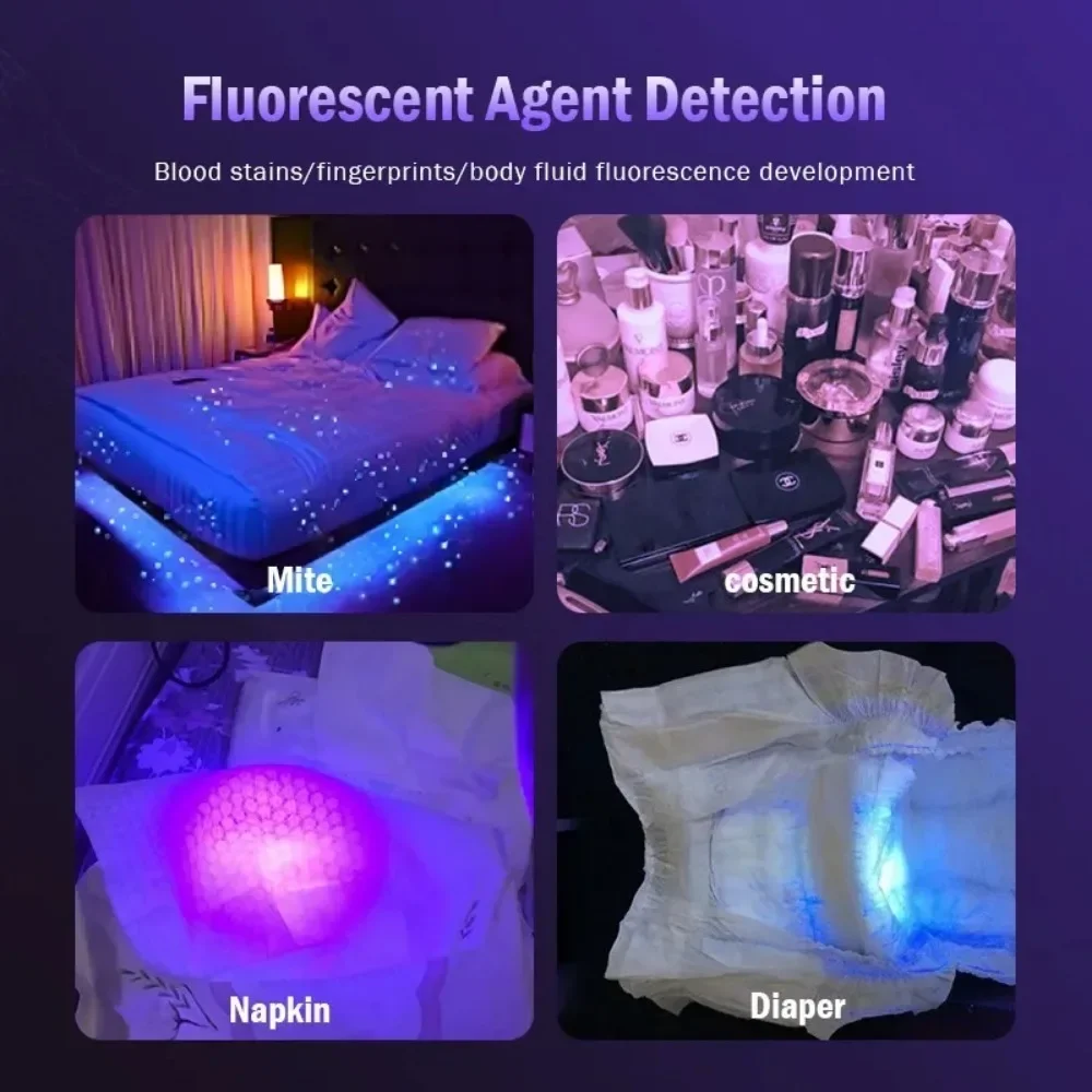 365nm UV Light Type-C Rechargeable Ultraviolet Black Lamp UV Torch Leakage Ore Money Pet Dog Cat Urine Tinea Detecting Lantern view 6