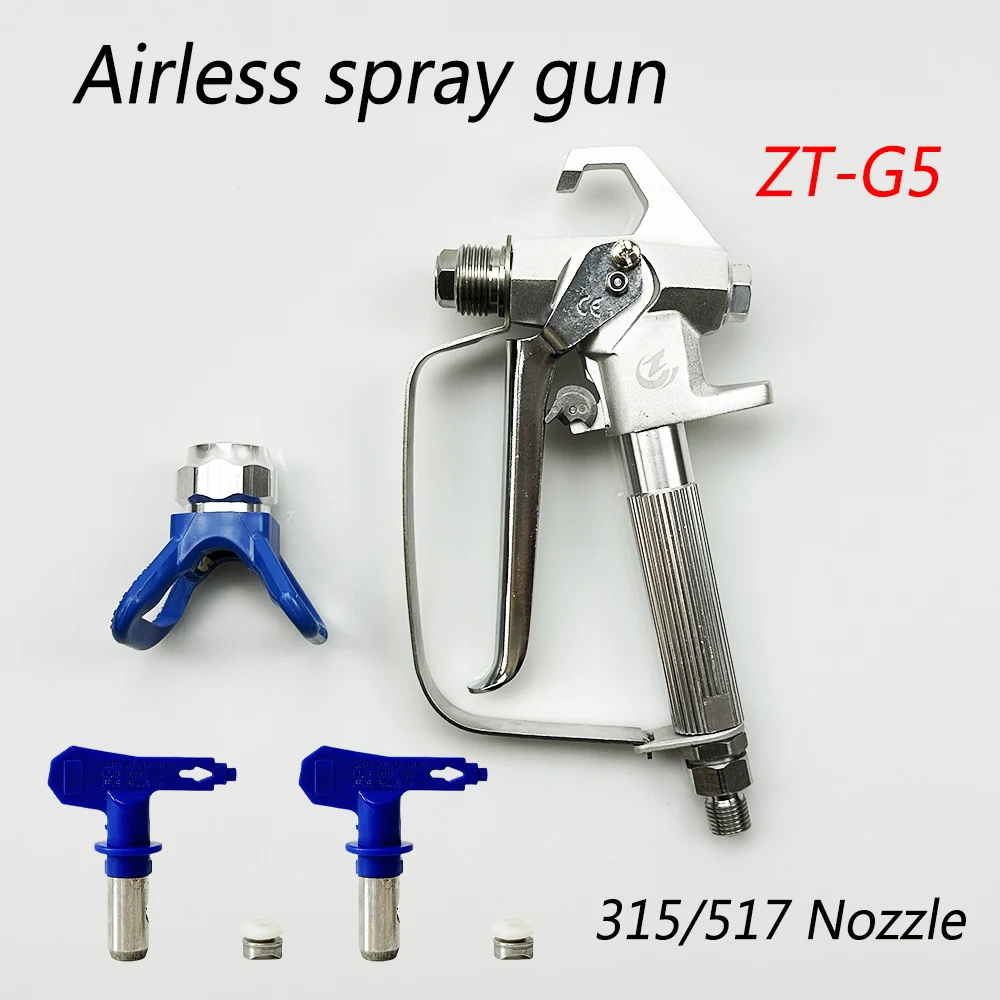 

ZT-G5 airless spray gun equipped with 517/655 nozzle CE certified stainless steel spray gun cleaning machine accessories