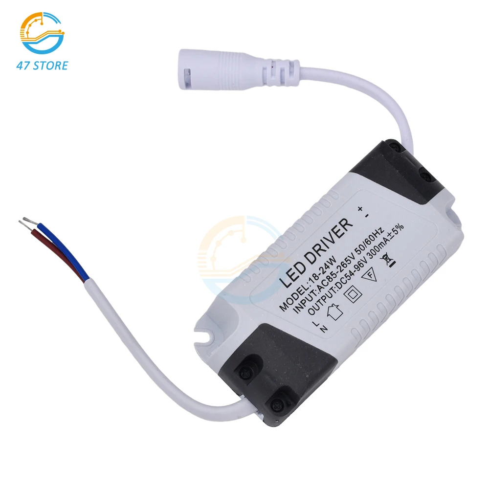 LED ドライバ 260mA 3-4 ワット 4-7 ワット 8-12 ワット 12-18 ワット 18-25 ワット 25-36 ワット LED 定電流ドライバ DC メスコネクタ LED 電球変圧器用