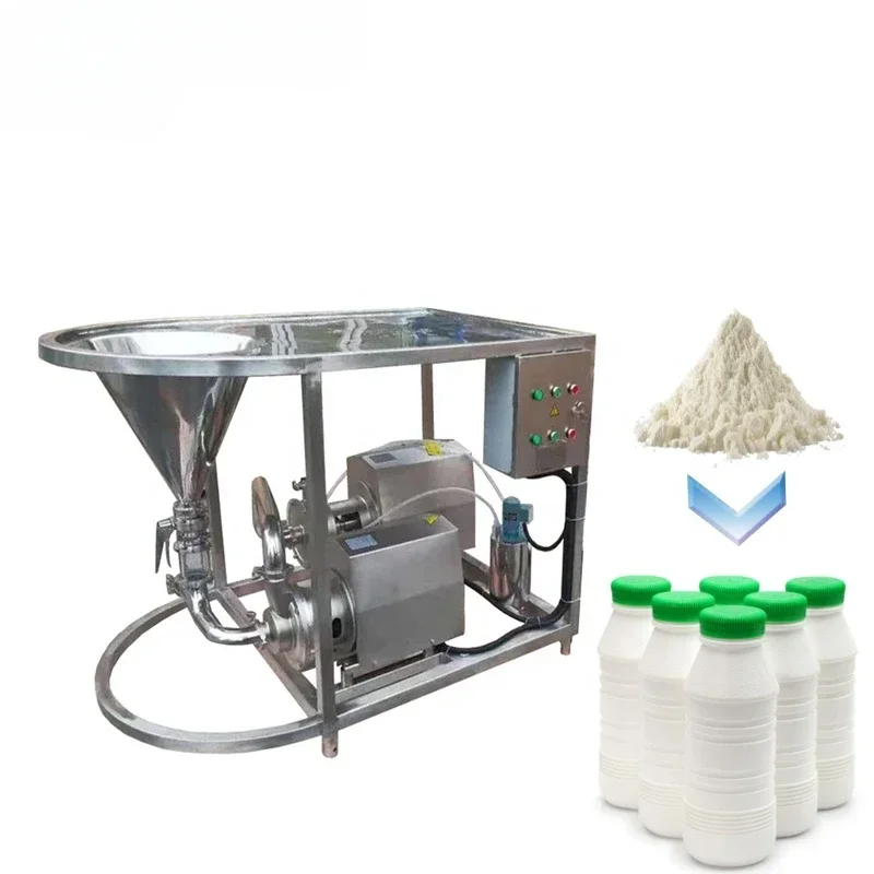 stainless steel 304 juice dairy milk powder dissolve machine Dispersing Powder High Shear Homogenizer with hopper