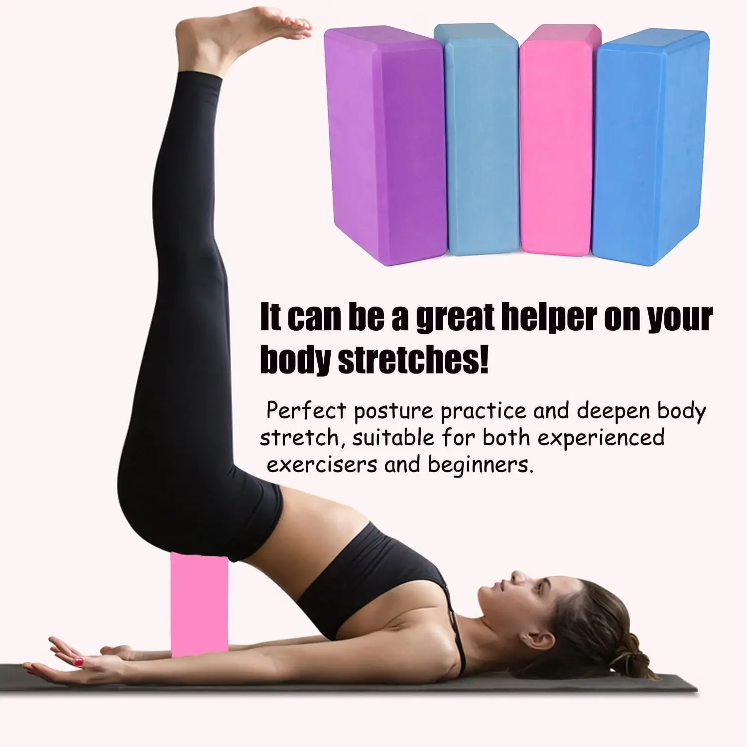2/1PCS EVA Gym Blöcke Schaum Ziegel Training Übung Fitness Ausrüstung Dance Yoga Hilfs Werkzeug Stretching Körper Gestaltung – Detail 7
