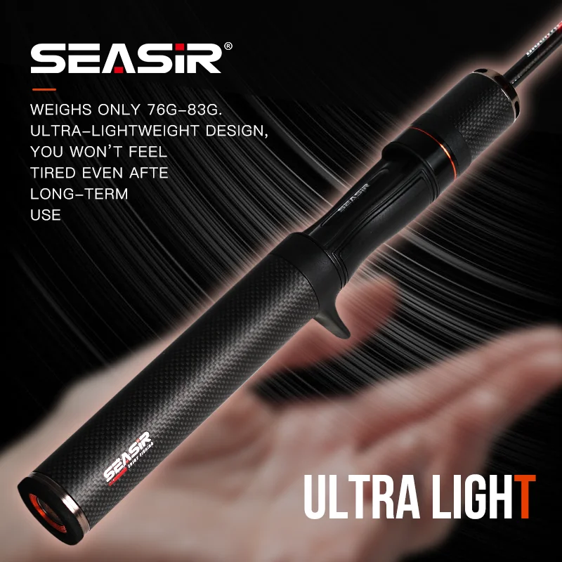 SEASIR Flecha Negra Caña BFS Ultraligera – Carbono Portacarretes Fuji - imagen 2