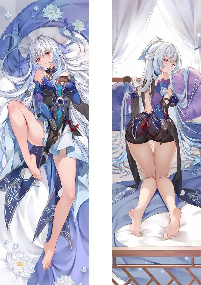 

Игра Honkai: Star Rail Jingliu Dakimakura 2WAY Hing Чехол для тела Рождественский подарок Waifu Аниме Подушка Чехлы