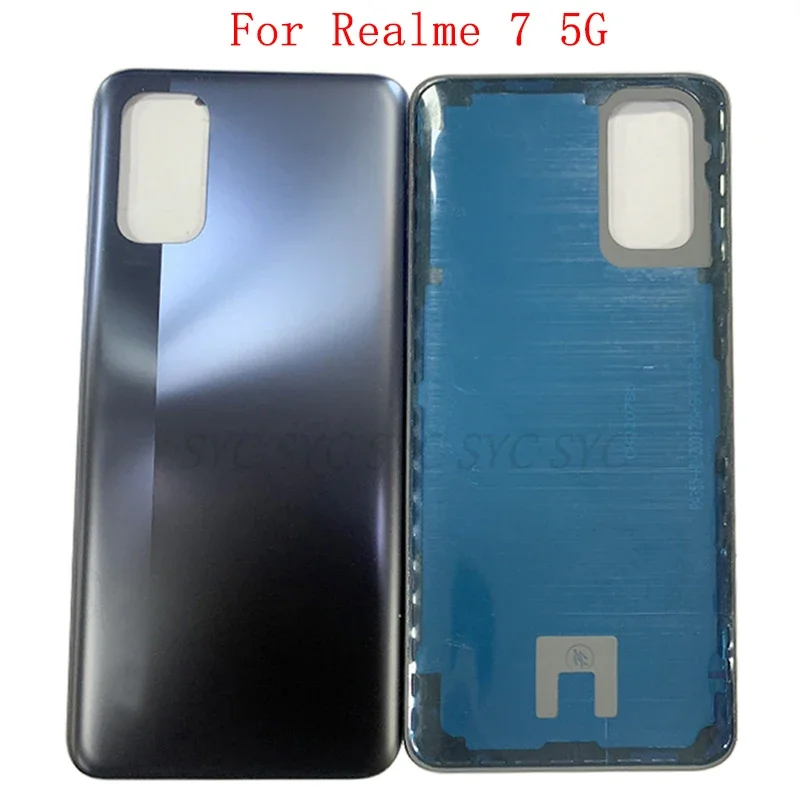 

Rear Door Battery Cover Case Housing For Realme 7 5G Back Cover with Logo Repair Parts