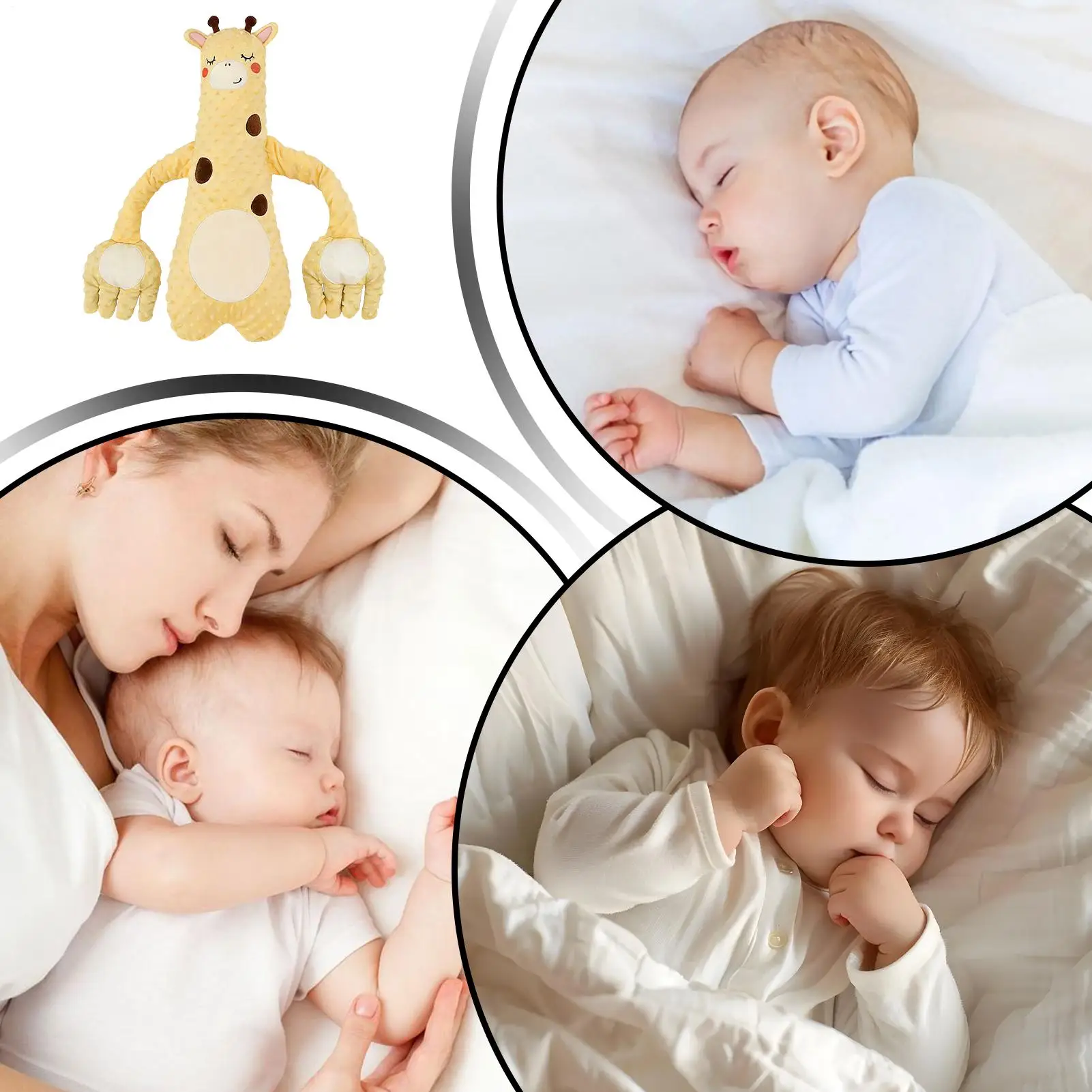 

Kids Sleeping Patting Toy Startle Prevention Remote Control Sleep Aid Pillow Adjustable Patting Hand Toy For Kids Boys Girls