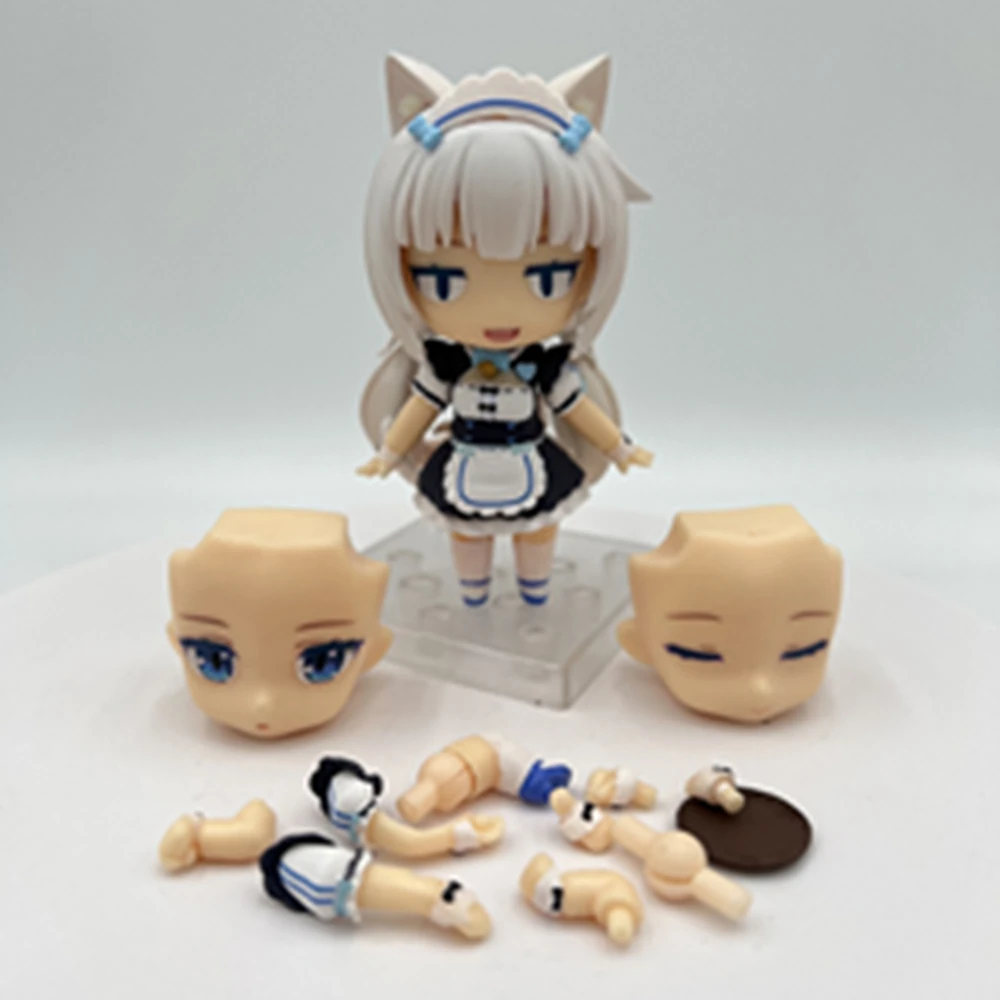 Anime NEKOPARA Figura OB11 1248 Cioccolatini Vaniglia Action Figure Gatto Stile Modello PVC Giocattoli statici Regalo Bambola Gatto Cameriera 10 cm