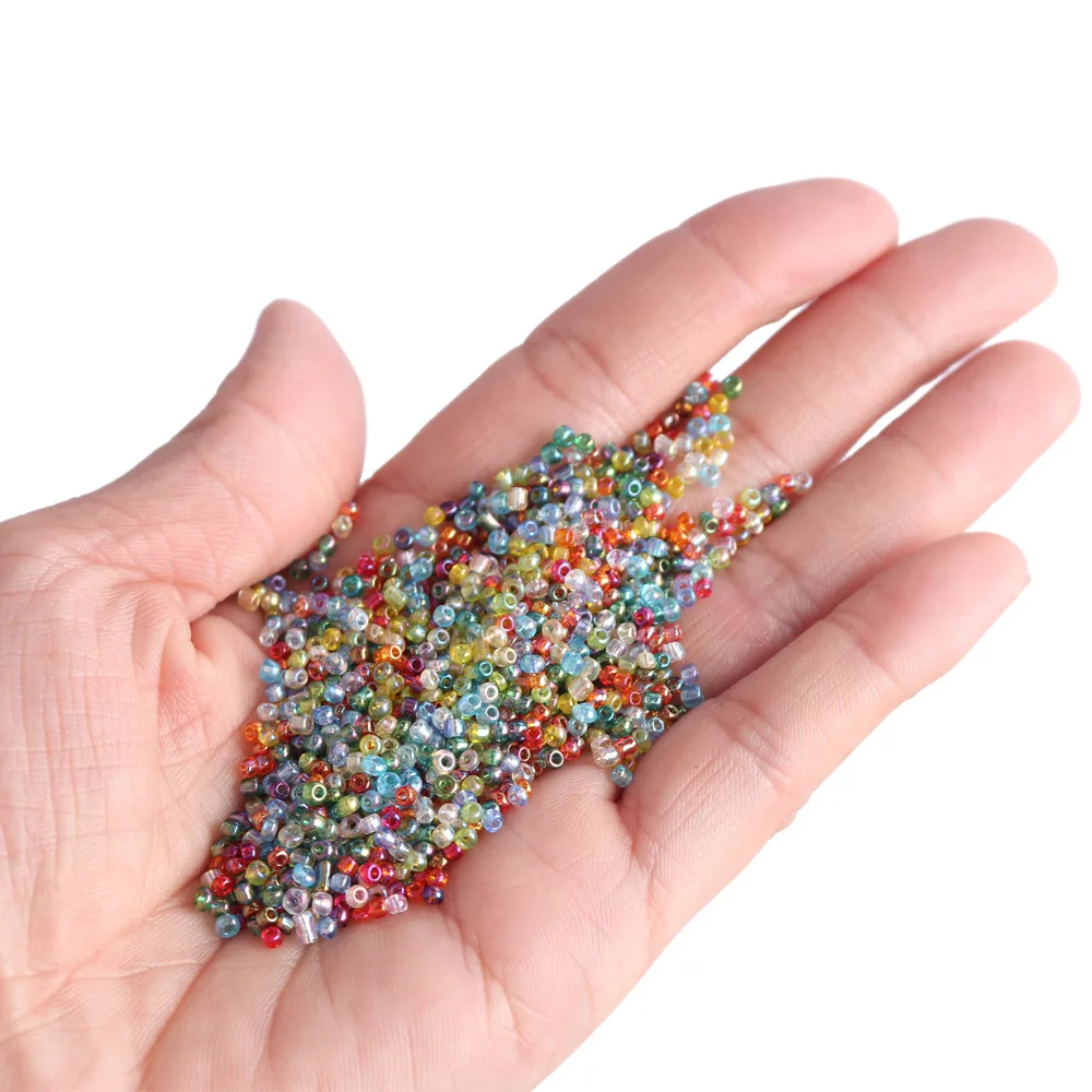 Czech Glass Seed Beads 20g (1000 pcs) Delica Glass Beads Spacer Beads For DIY Bracelet Beads Handmade Needlework Jewelry Making