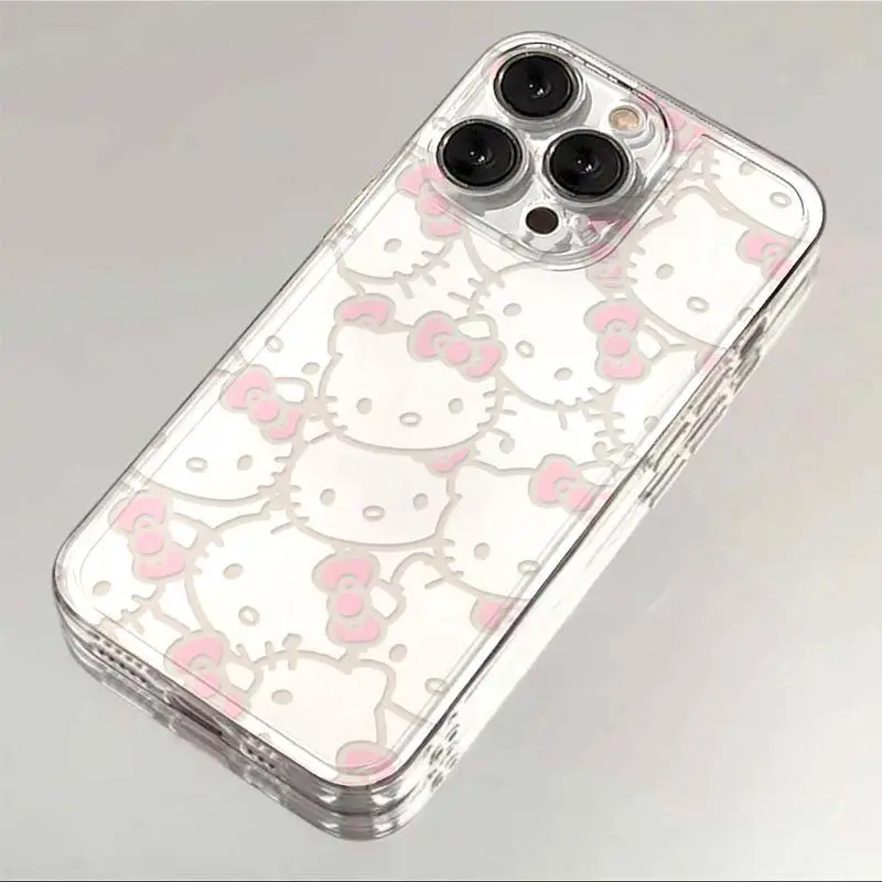 Sanrio Hello Kitty KT Head Bow Case For Honor 90 Lite X9A X9B X8B X7B Nova 5T 3i 7SE Huawei P40 Lite 30 Pro Cover Silicone Capa