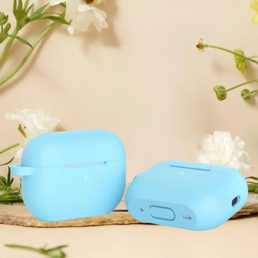 실용적인 올 인클루시브 실리카 젤 이어폰 케이스, 걸이식 구멍 포함, 편리한 휴대