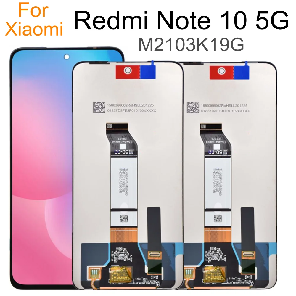 6.5  For Xiaomi Redmi Note 10 5G LCD Display M2103K19G Touch Screen Digitizer Replacement For Redmi Note10 5G Display