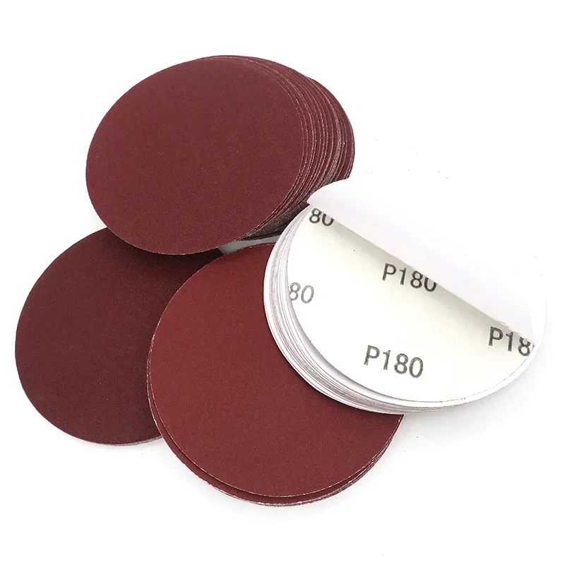 15 Pcs 5“ 125mm Red PSA Sandpaper Disk Aluminum Oxide Sanding Discs Grit 40-2000 Self Stick for Polishing Woodworking Tools