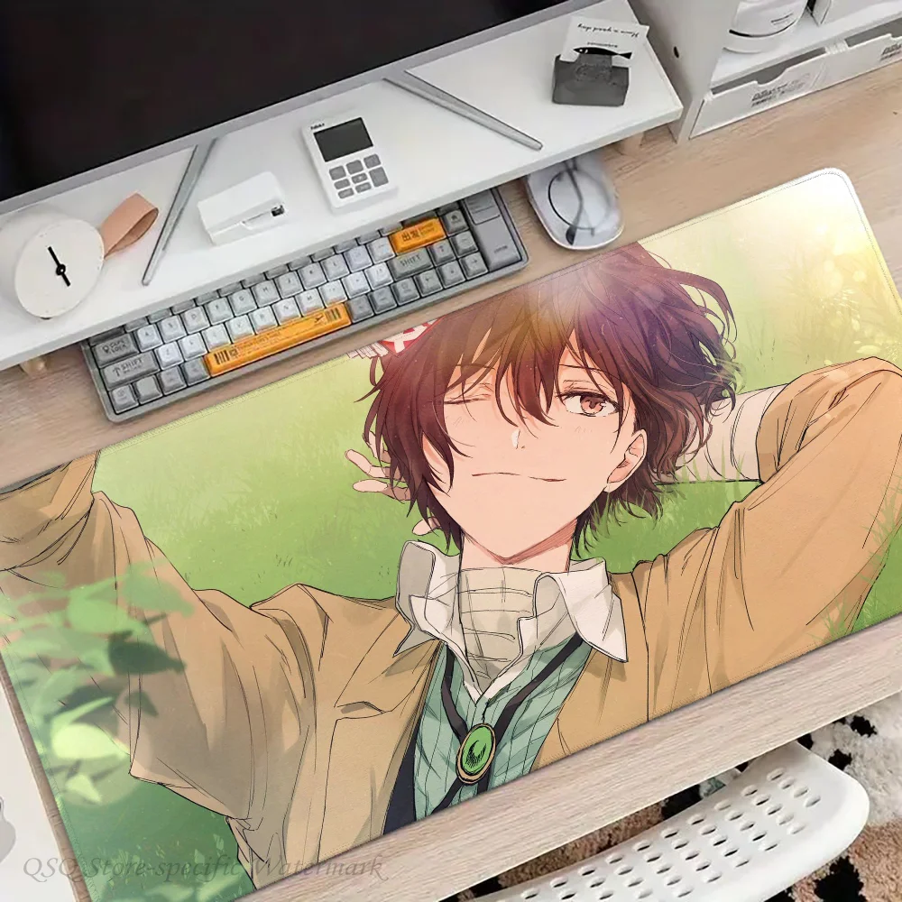 Dazai Osamu Anime B-Bungo S-Stray D-Dogs Mousepad Mouse Mat Desk Mat With Pad Gaming Accessories Prime Gaming XXL Keyboard Pad