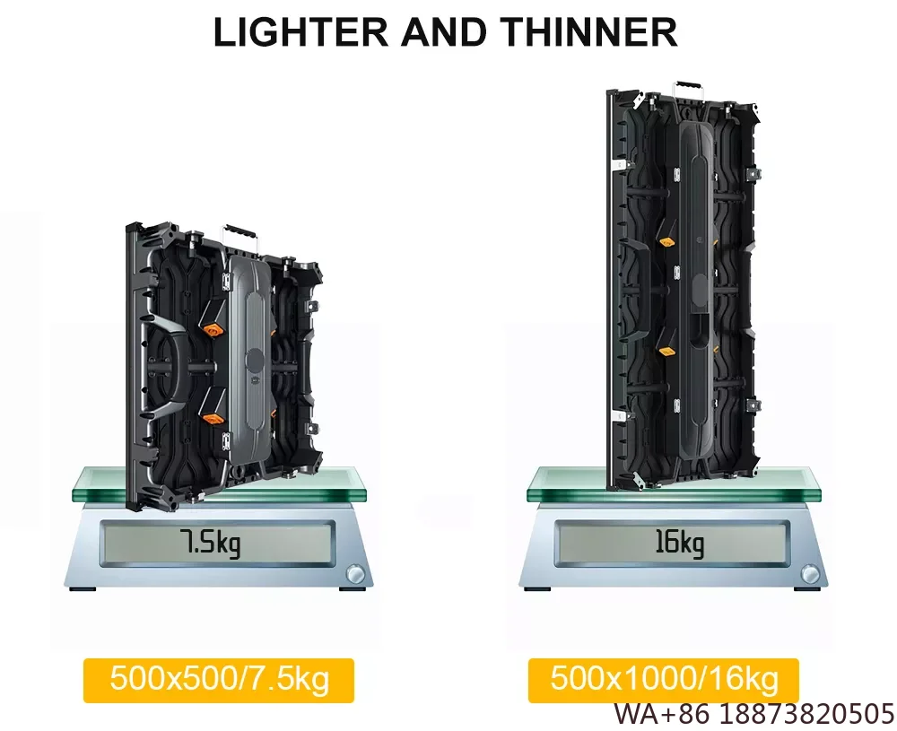 

LED Display Customized outdoor rental 500*1000mm IP65 screen display 500*500mm Ads curved indoor video wall