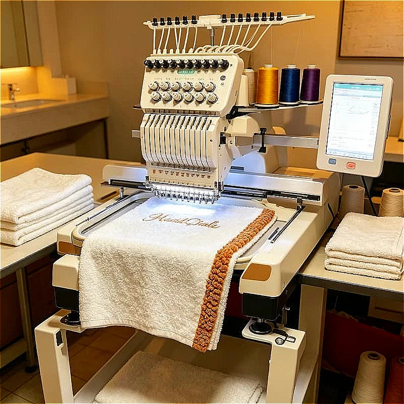 Embroidery Shop Machine 15 Needle 4 Head 1200 SPM for Commercial Bulk Order Production Customized High Efficiency