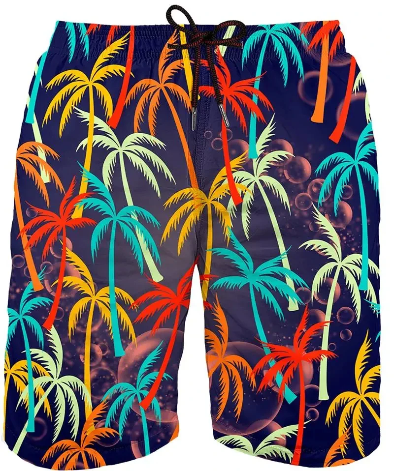 Summer Beach Art Man Swimsuit Męskie spodenki kąpielowe w kwiaty Malarstwo z nadrukiem 3D Stroje kąpielowe Kufry Sportowe męskie stroje kąpielowe Hawaje