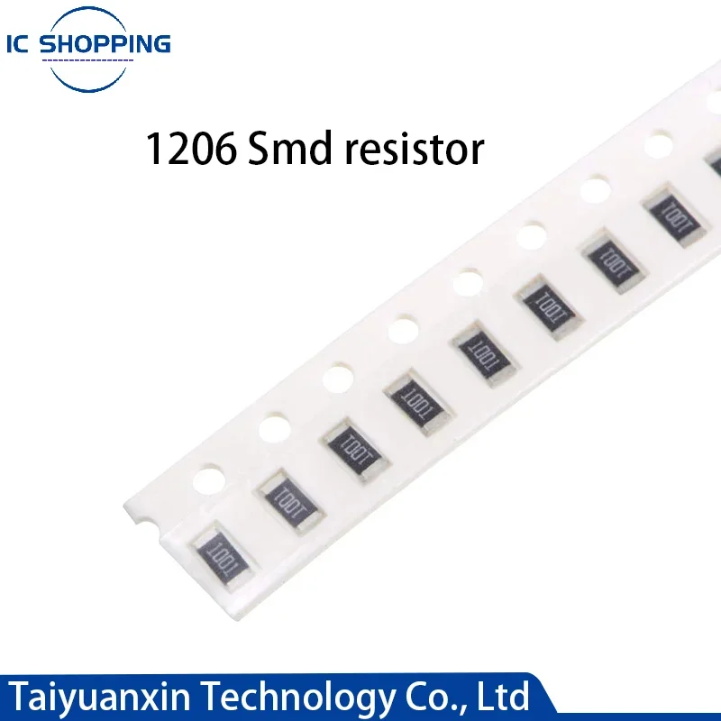 

100Pcs SMD Resistor 1206 0R ~ 10M 1/4W 0 1 10 100 150 220 330 Ohm 1K 2.2K 4.7K 6.8K 10K 100K 0R 1R 10R 100R 150R 220R 330R 680R