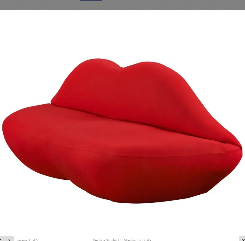 

Modern Two Seater Home Furniture Living Room Couch Loveseat Sofa Hot Red Lip Sexy Flaming Kiss Shaped Sofa