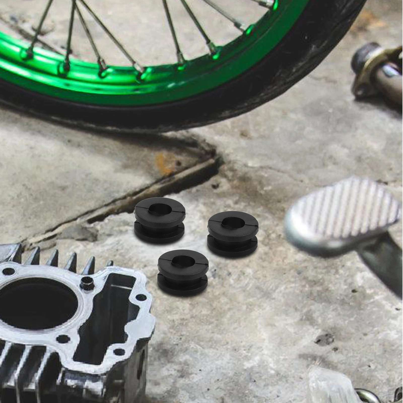 

10pcs Motorcycle Rubber Grommets Replacement Side Cover Cable Railing Motorbike Accessories Washers Automotive for Various
