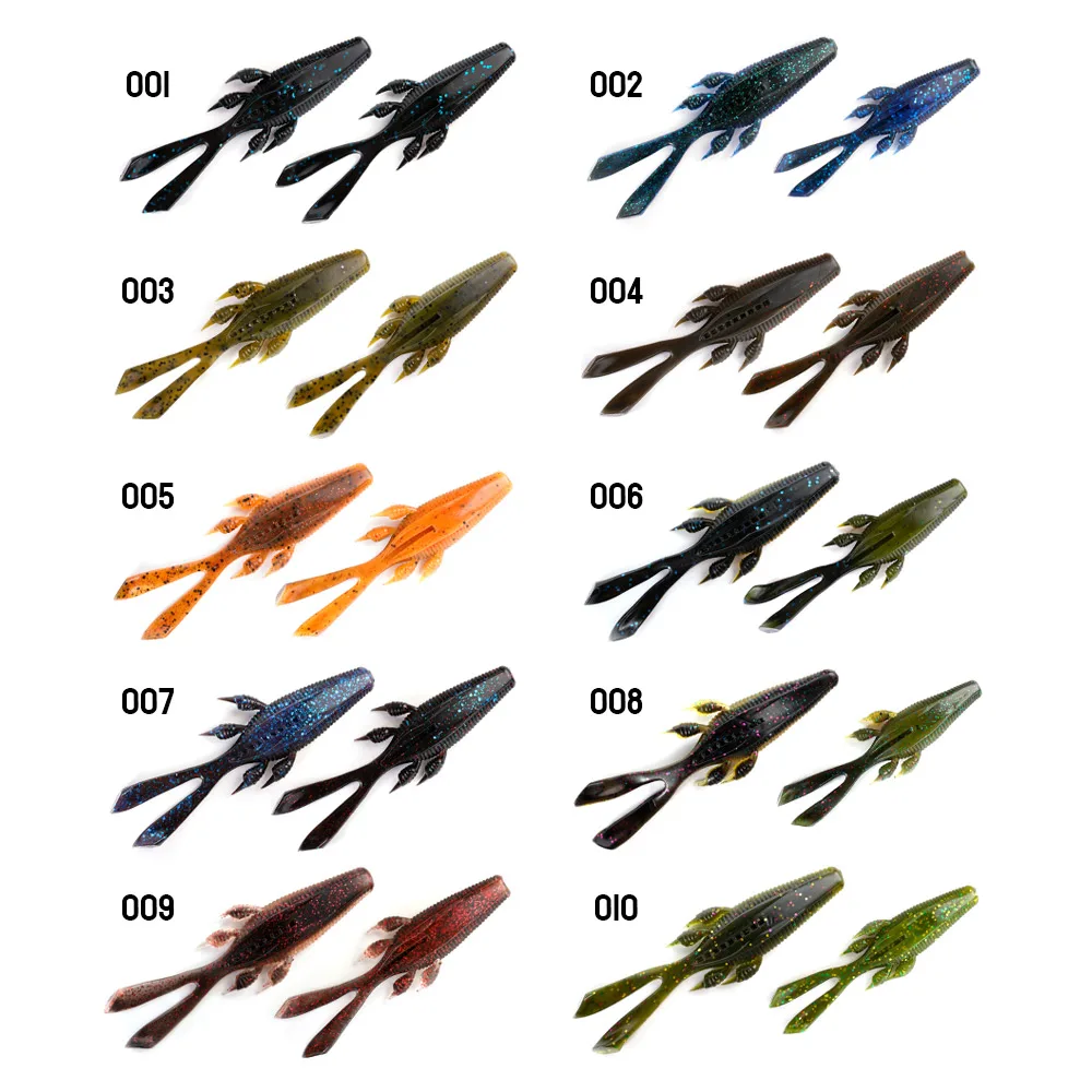 DYY Soft Shrimp vinilo camarón – Swimbait para lubina y perca - imagen 5