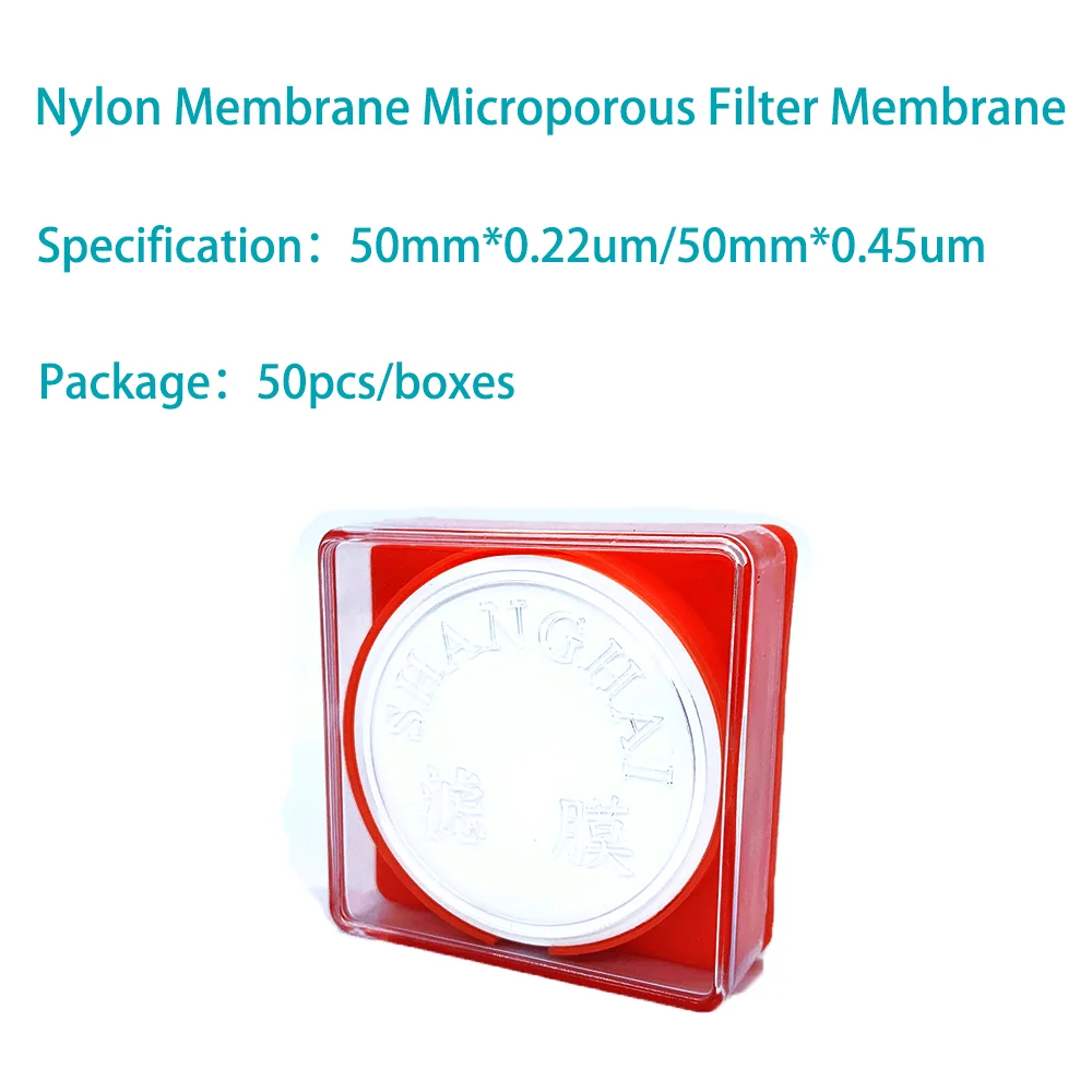 Microporous Nylon Membrane Filter Diameter 13mm 25mm 47mm 50mm 60mm Micro Filter Membranes Pore Size 0.45 um 0.22 um