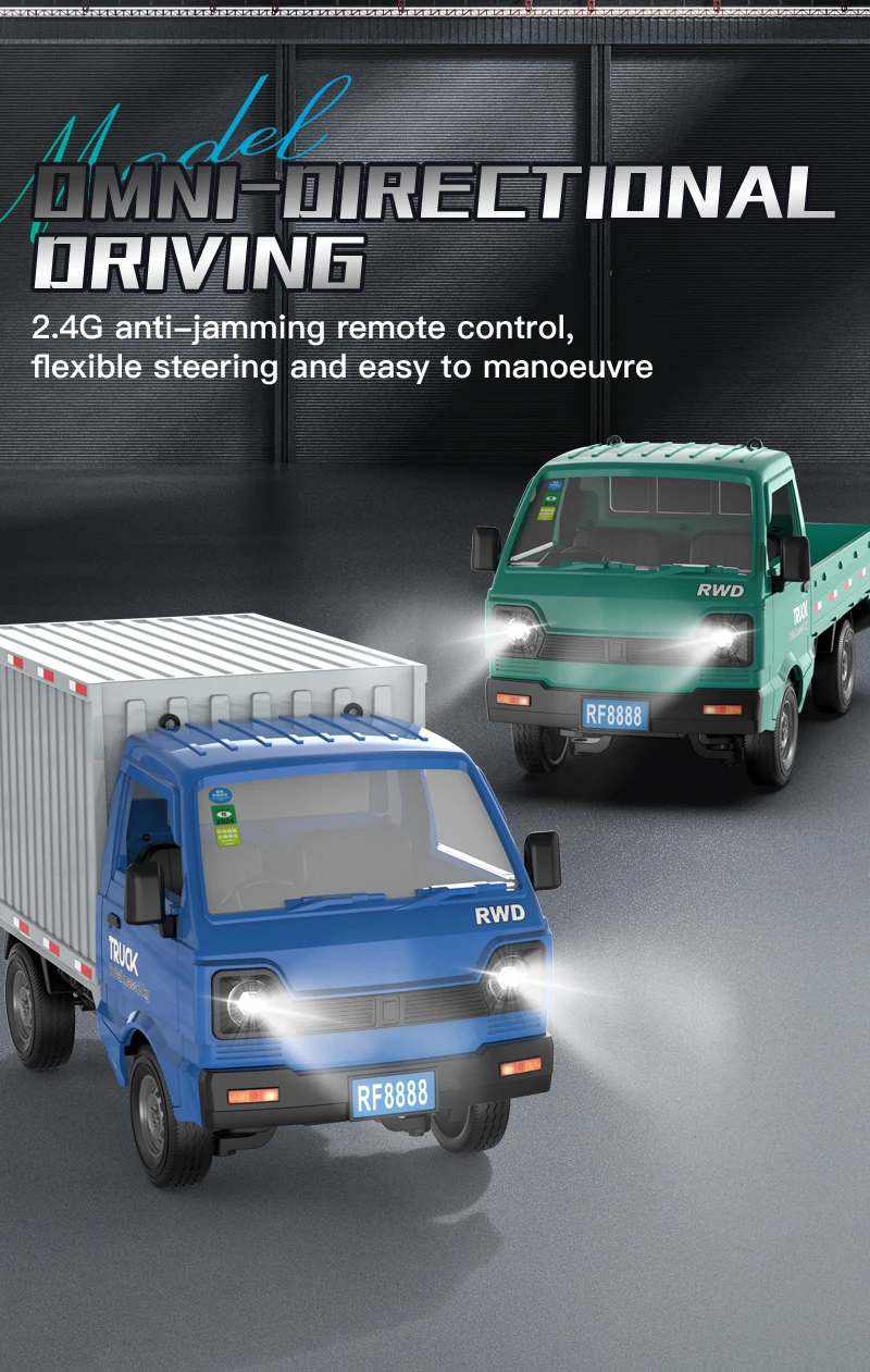 ZWN 1:16/1:18 RC AUTO Simulation Drift Klettern Lkw Led Licht Kleine Fracht Fernbedienung Elektrische Spielzeug Modell für Kinder Geschenke – Detail 20