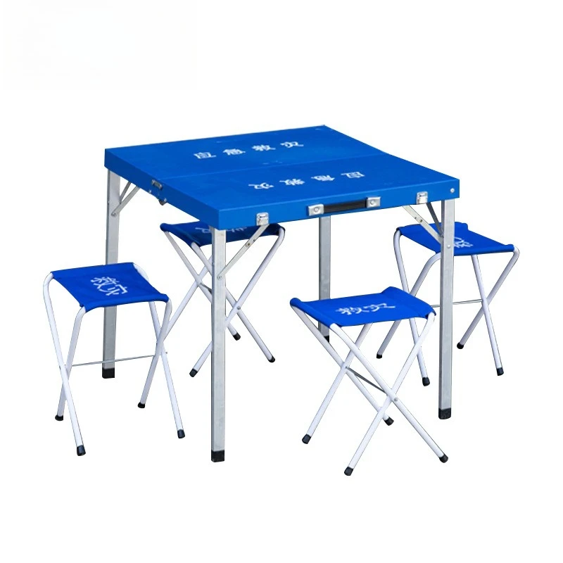 

Portable folding tables and chairs for outdoor camping emergency and disaster relief multi-functional one table and four chairs