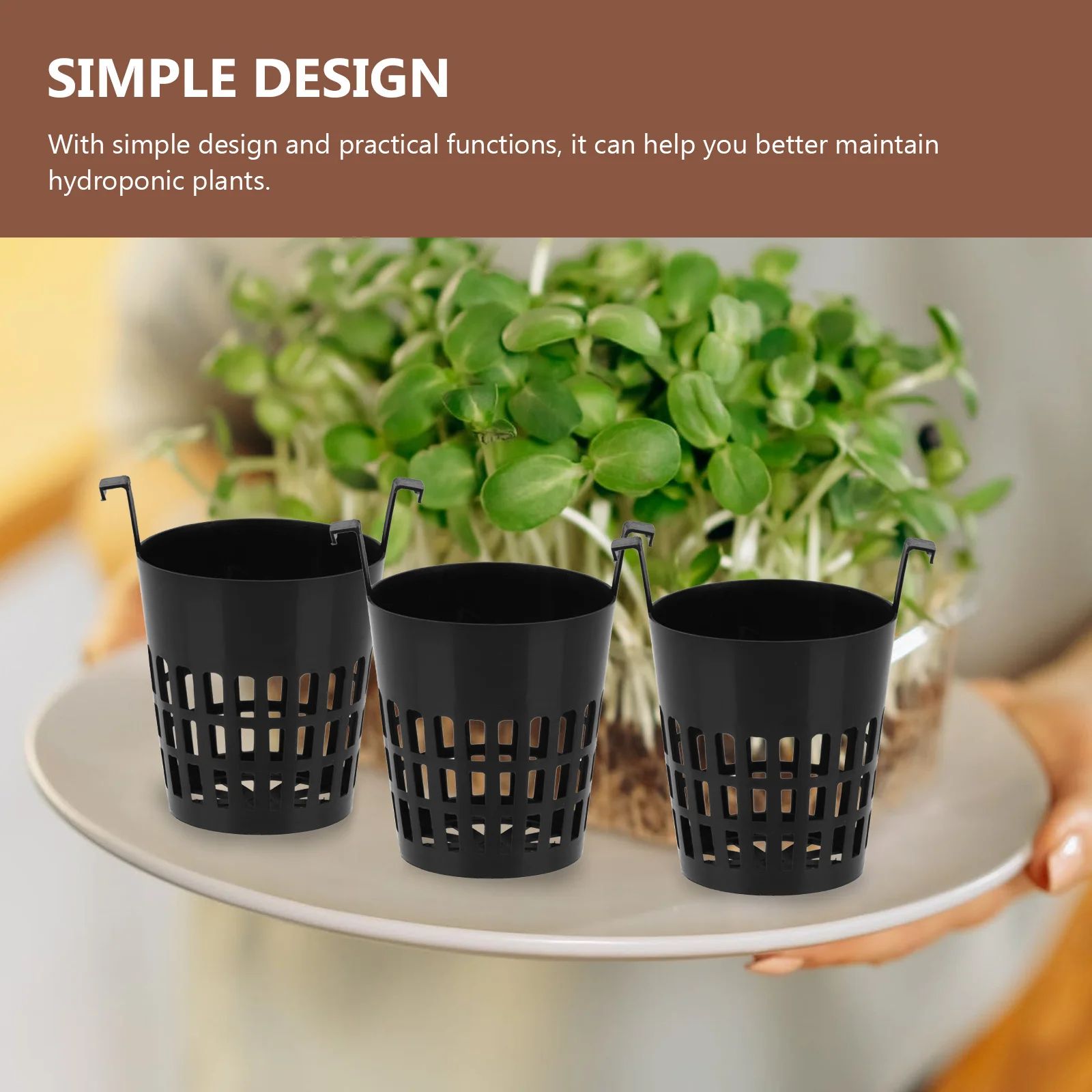 

10pcs Hydroponic Planting Baskets 2 Inch Grow Net Cups For Indoor Garden Lightweight Durable Plastic Mesh Pot Garden Hydroponics