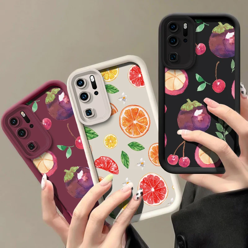 حافظة هاتف غير لامعة مضادة للصدمات لهاتف انفينيكس هوت 60 برو بلس 40i 30i GT 10 20 Play Note 50 40 Zero 30 VIP غطاء كرز برتقالي ليموني #1